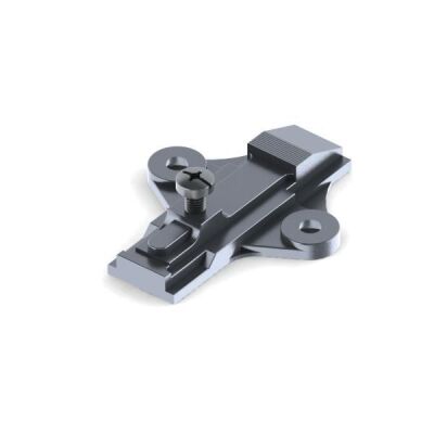 Samet Hinge Base, Glass, Zinc Alloy, 3 Nickel Oval - 1