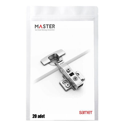 Samet Master Braked Super Camel Hinge Nickel 48 Axis Set 1Pack: 20 Pieces - 1