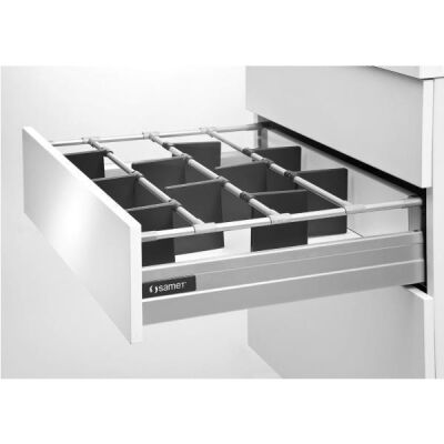 Samet Smartbox Partition Panel Separator Grey H185 Mm With Border - 1