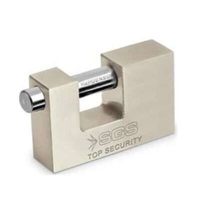 Sgs Padlock Sliding Shaft Satin Finish 80Mm - 1