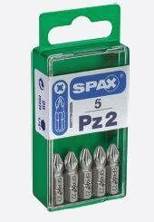 Spax Bits Tip Pz2 25mm 5 Piece - 1