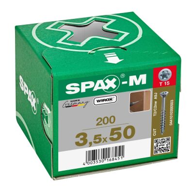 Spax Chipboard Screw 3.5X50 Mdf M (1Pack:200 pcs) - 1