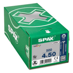 Spax Chipboard Screw 4.0X45 Galv Coating (1Pack:500 Pieces) - 1