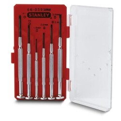 Stanley 1-66-039 6 Piece Watchmaker Screwdriver Set - 1