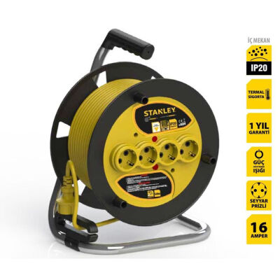 Stanley Makaralı Uzatma Kablosu Prof - 3G1.5mm - 25m - 1