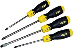 Stanley Screwdriver Set 4 Piece Cushion Grip - 1