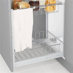 Starax 2154 Chromed Under Counter Bread Holder Unit - 2