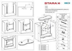 Starax 3013 Chrome Chrome Blind Corner Bean Left Mechanism - 3