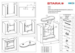 Starax 3014 Blind Corner Bean Right Mechanism Chrome - 3