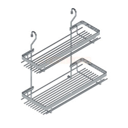 Starax 4007 Classic Small - Large Two Shelf Spice Rack - 1