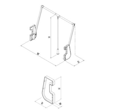 Starax 6014 Grey Wardrobe Lift Grey 15 Kg - 3