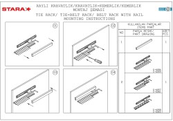 Starax 6058 Chrome Belt Rail System - 2