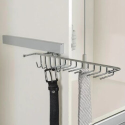 Starax 6060 Chrome Tie Holder and Belt Rails Left - 1