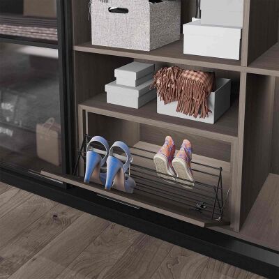 Starax 6141 Door Mounted Shoe Rack with Two Shelves 60CM - 1