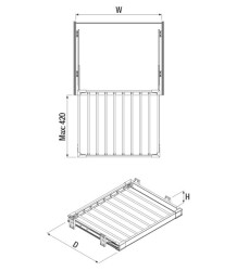 Starax 6203 Gray Trousers Side Rail System - 2