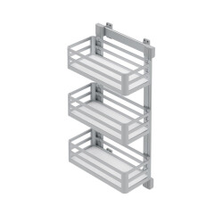 Starax 6272 3 Shelf Aluminium Unit Right - 1