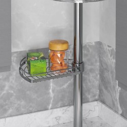 Starax 7104 Chrome Corner Rotating Basket - 2