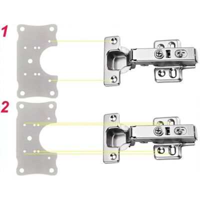 Sym Cabinet Hinge Repair Sheet Nickel - 5