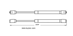 Sym Gas Piston 100N K7 23Cm Short - 3