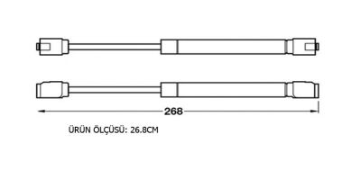 Sym Gas Piston 120N K7 - 2