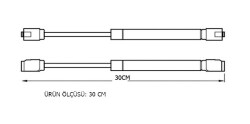 Sym Gas Piston 80N 222 with Brake - 3