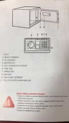 Sym Şifreli Para Kasası Küçük Siyah - 2