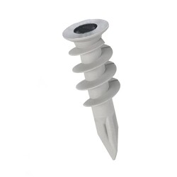 Sym Plastic Dowel Drywall Practical Auger (100 Pieces) - 2