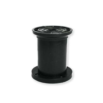 Sym Plastic Leg 8Cm Jumbo Matte Chrome Black Round Table - 2