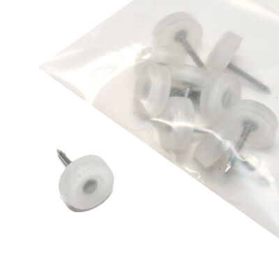 Sym Shelf Pin Polygride Studded Transparent 1Pack: 10 Pieces - 1