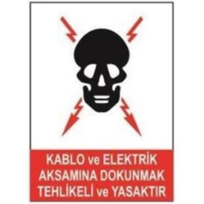 SYM Uyarı Levhası Kablo ve Elektrik Aksam Dokunma Yasak - 1