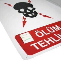 SYM Uyarı Levhası Ölüm Tehlikesi - 2