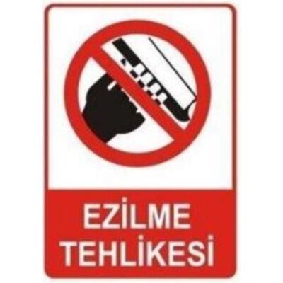 SYM Uyarı Levhası Ezilme Tehlikesi - 1