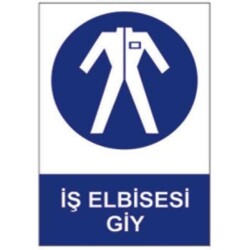 SYM Uyarı Levhası İş Elbisesi Giy - 1