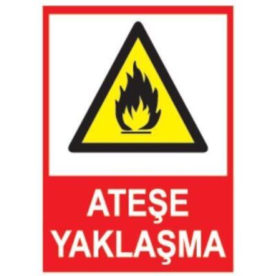 SYM Uyarı Levhası Ateşle Yaklaşma - 1