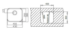 Teka BE 40.35 Undercounter Stainless Steel Kitchen Sink - 3