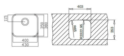 Teka BE 40.35 Undercounter Stainless Steel Kitchen Sink - 4