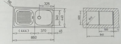 Teka EBM 45 RHD Paslanmaz Mikroketen Çelik Eviye Sağ - 3