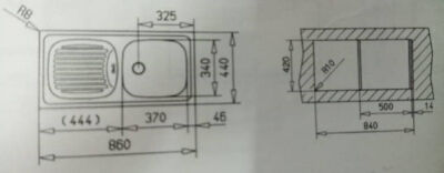 Teka EBM 45 Siphon Stainless Steel Kitchen Sink Left - 4