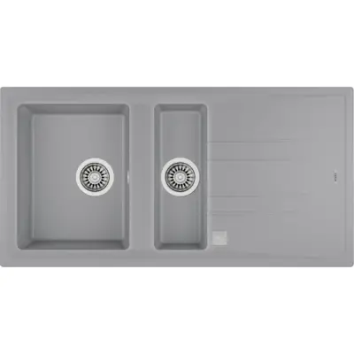 Teka Stone 60 B-TG İki Hazne Tegranite Eviye Metalik Gri - 1