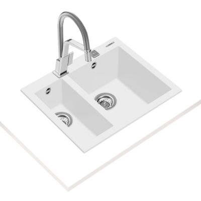 Teka ForSquare 590 TG Double Bowl Tegranite+ Sink - 2
