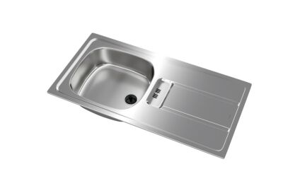 Teka Gravity 45 Single Bowl Stainless Steel Kitchen Sink Right - 4