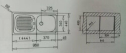 Teka Infant OB Mikroketen Çelik Eviye Sağ - 3