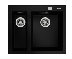 Teka Kitchen Sink FORSQUARE 590 TG -Black Granite - 1