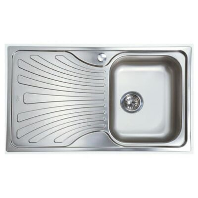 Teka Nerissa 50 Microketen Steel Kitchen Sink Left - 1