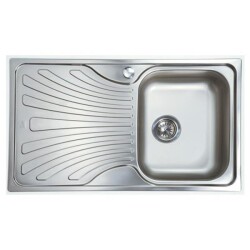 Teka Nerissa 50 Microketen Steel Kitchen Sink Left - 2