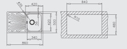 Teka Nerissa 50 Stainless Steel Kitchen Sink Right - 6