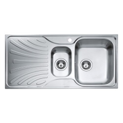 Teka Nerissa 60 B 1.5 Bowl Microketen Steel Kitchen Sink Left - 2