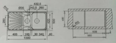 Teka Nerissa 60 B 1.5 Hazne Mikroketen Çelik Eviye Sol - 4