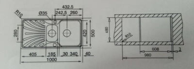 Teka Nerissa 60 B 1.5 Hazne Paslanmaz Çelik Eviye Sağ - 2