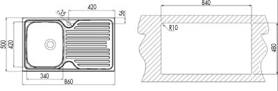 Teka Princess 50 B Stainless Steel Kitchen Sink Right - 4